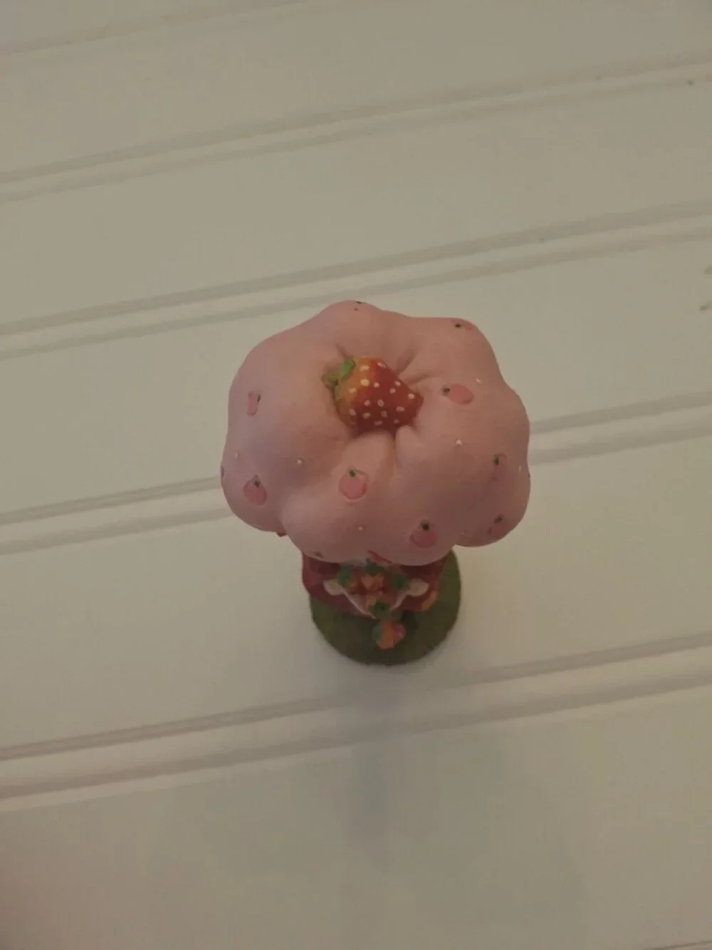 Vintage Strawberry Shortcake Raspberry Tart Bobblehead Mushroom Hat 2002